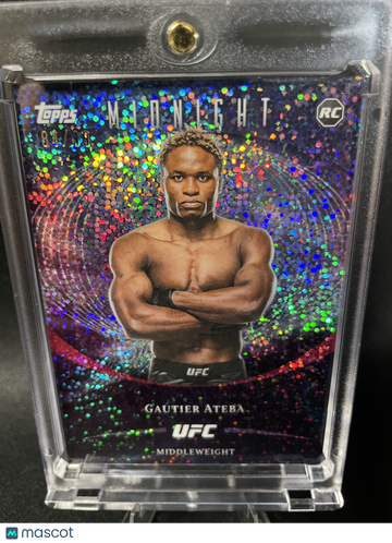 2026 Topps Midnight UFC Purple Disco #63 RC Rookie Short Print Gautier Ateba 84/99