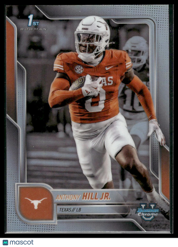 2025 Topps Bowman Chrome University Anthony Hill Jr. #84 Refractor 1st Bowman