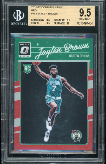 2016 Optic Red Jaylen Brown  /99 BGS 9.5