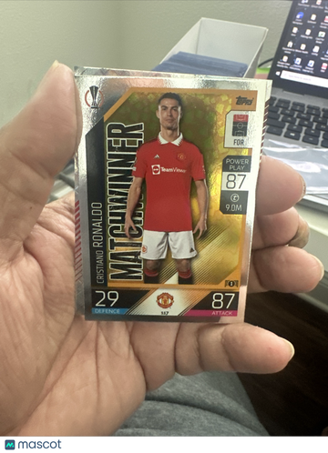 2022 Topps Match Attax UEFA Champions League & UEFA Europa League Cristiano Ronaldo #117