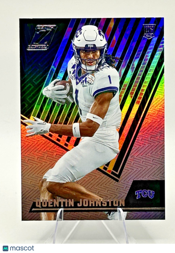2023 Panini Chronicles Draft Picks Base Rookie Insert Quentin Johnston #8 TCU Football Card