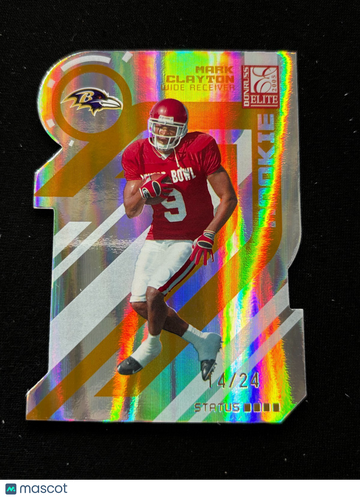 Mark Clayton 2005 Donruss Elite Rookie Gold Oklahoma Sooners