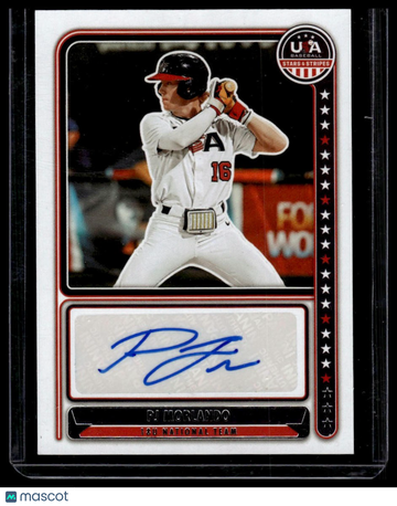 2024 Panini Stars & Stripes USA Baseball PJ Morlando #NTS-PM 18U National Team Signatures AU