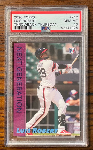 Luis Robert 2020 Topps Throwback Thursday 