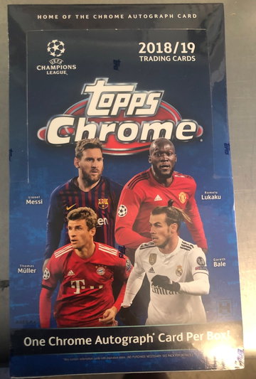 2018/19 Topps Chrome UEFA Champions League Hobby Box