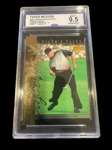 2001 Upper Deck | Tiger Woods | Tiger Tales | CCG 9.5