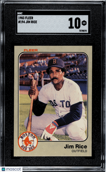 1983 Fleer Jim Rice #194 SGC 10
