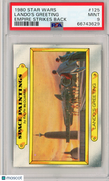 1980 Star Wars Empire Strikes Back Lando's Greeting #125 PSA 9