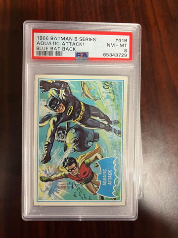 1966 Batman B Series Blue Back 41 PSA 8