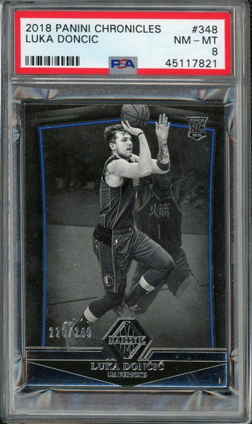 Luka Doncic 2018 Panini Chronicles PSA 8