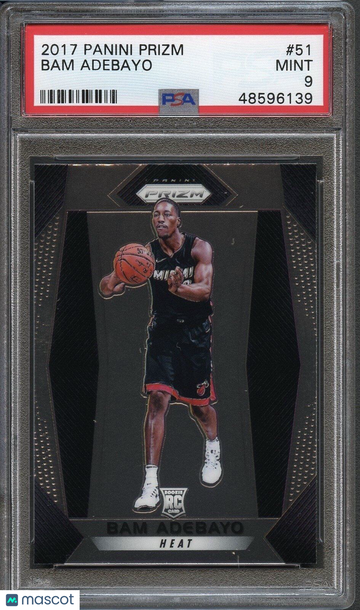 2017 Panini Prizm Bam Adebayo #51 PSA 9