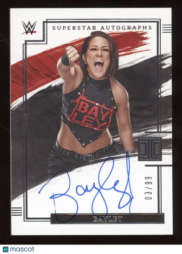 2022 Panini Impeccable WWE Superstar Autographs Bayley #SA-BLY /99