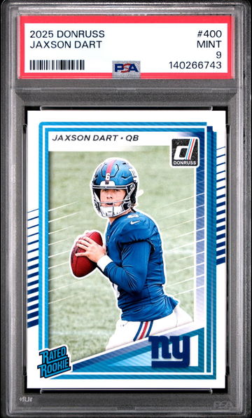 2025 Donruss Rated Rookie Jaxson Dart #400 PSA 9