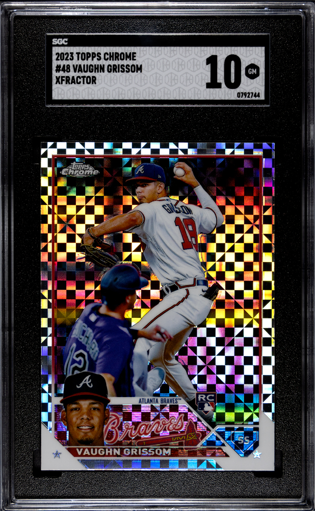 Vaughn Grissom 2023 Topps Chrome #48 SGC 10 X-Fractor