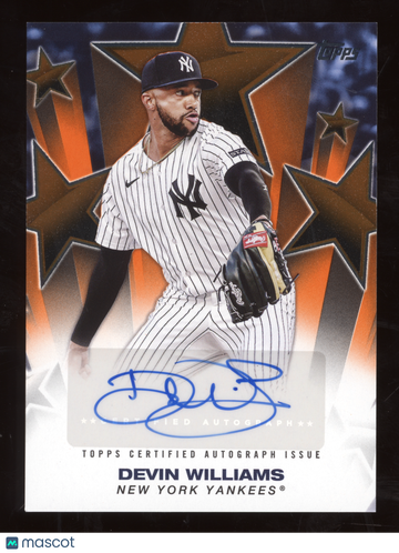 2025 Topps Baseball Stars Autograph Devin Williams #BSAU-DW Orange /25