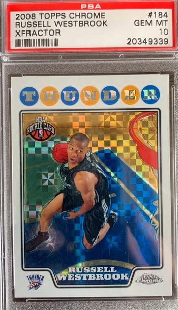 2008 Topps Chrome Russell Westbrook PSA 10 XFRACTOR /288