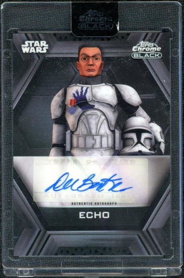 2022 Topps Chrome Black Star Wars AB-DBE Echo Auto