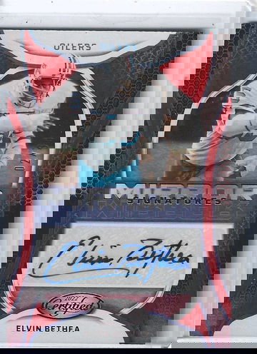 ELVIN BETHEA 2022 CERTIFIED MIRROR SIGNATURES AUTOGRAPH AUTO #02/30 -OILERS!1