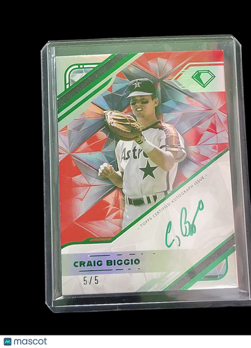 2025 Topps Diamond Icons Craig Biggio #WPA-CB White Polychromatink /5