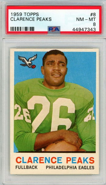 1959 Topps Clarence Peaks #8 PSA 8 P1266