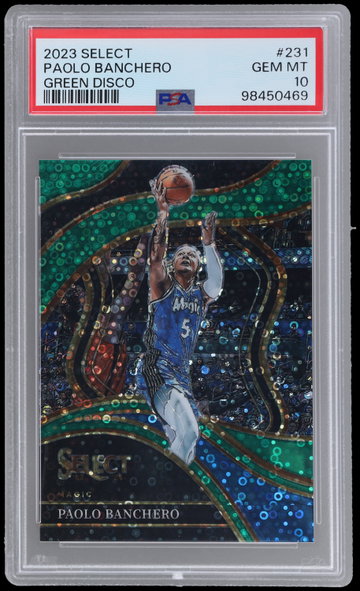 2023 Panini Select Paolo Banchero Courtside Green Disco PSA 10
