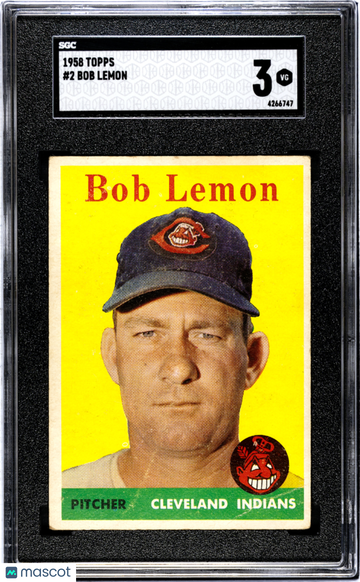 1958 Topps Bob Lemon #2 SGC 3