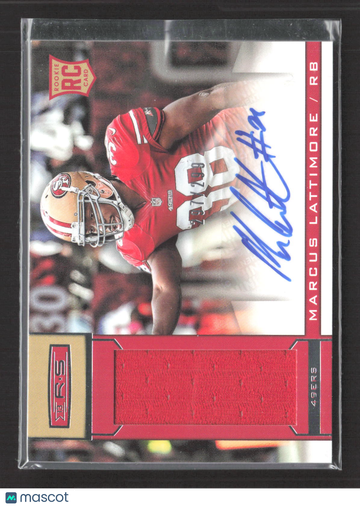 2013 Panini Rookies & Stars Marcus Lattimore #222 Jersey Patch RC / Memorabilia Auto