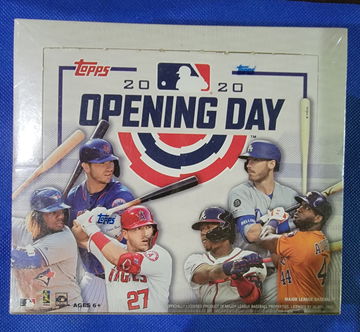 2020 Topps Opening Day Hobby Box...look for Luis Robert Rookie SSP and many limited Variant SSP's 