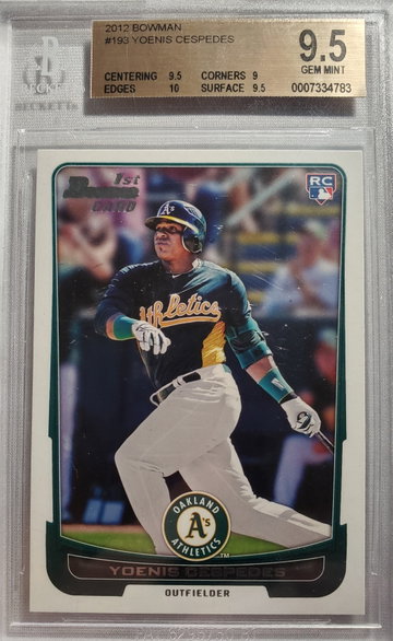 2012 Bowman #193 Yoenis Cespedes
