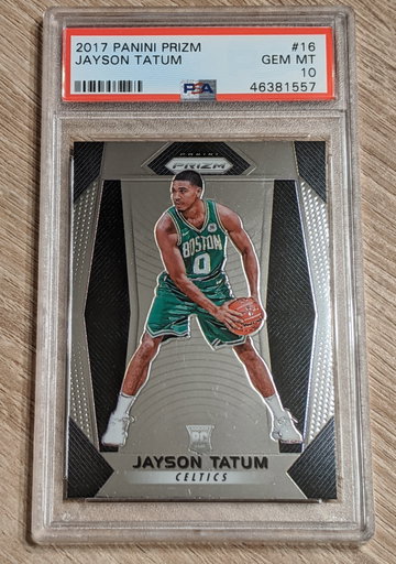 Jayson Tatum 2017 Prizm #16 PSA 10