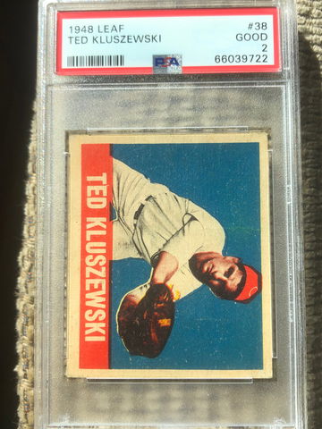 1948 Leaf Ted Kluszewski PSA 2