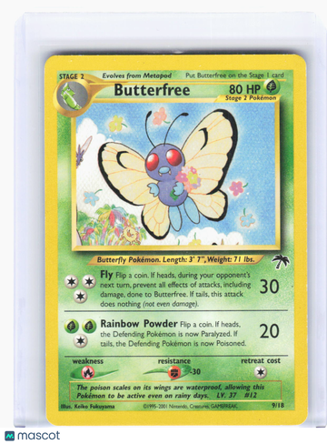 Southern Islands Butterfree Non-Foil Promo (Lightly Played) #9/18