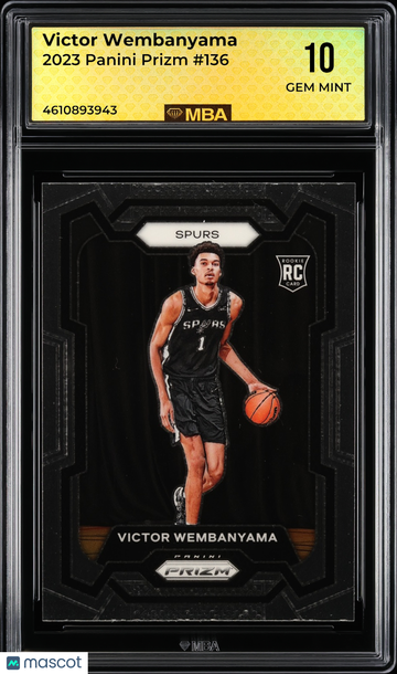 2023 Panini Prizm Victor Wembanyama #136 MBA 10