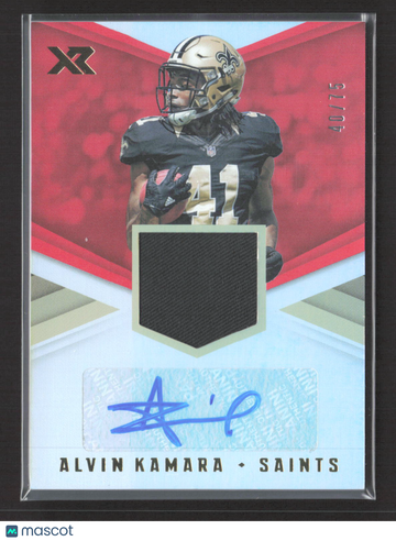 2017 Panini XR Alvin Kamara #RSA-AK /75 Jersey Patch Memorabilia