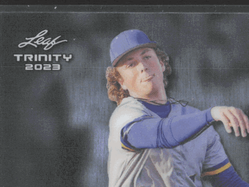 2023 Leaf Trinity Steel Ethan Holliday Autographed Trading Card #S-EH1 4/5