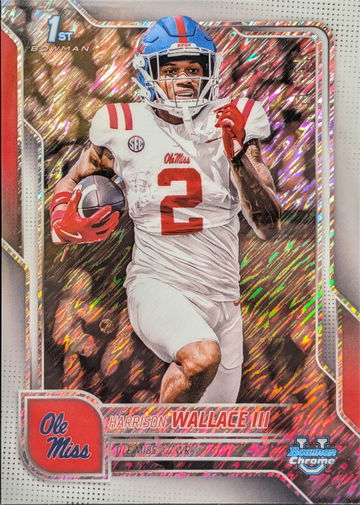 2025 Bowman Chrome University White Refractor #157 Harrison Wallace III /15