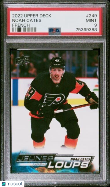 2022-23 Upper Deck Series 1 - [Base] - French Noah Cates #249 Rookie PSA 9