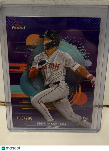 2025 Finest Kristian Campbell #181 Purple RC SN