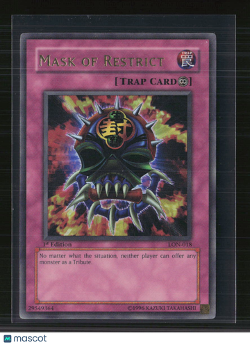 2003 Yu-Gi-Oh! Labyrinth of Nightmare Mask of Restrict Super Rare 1st Edition