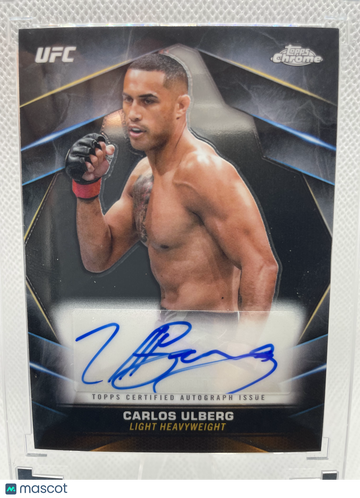 2024 Topps Chrome UFC Carlos Ulberg Auto CVA-CUL Trading Card