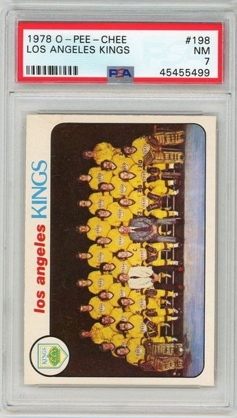 1978 OPC O-Pee-Chee Los Angeles Kings Team #198 PSA 7 P1263