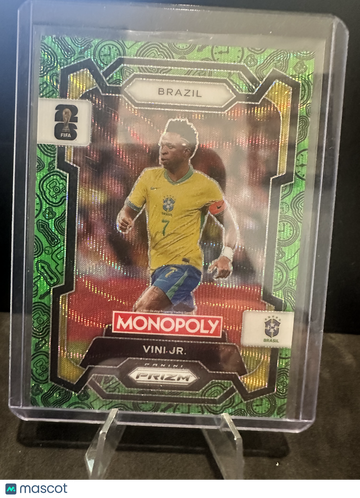 2026 Panini Monopoly Prizm FIFA World Cup 26 Vini Jr. #14 Green