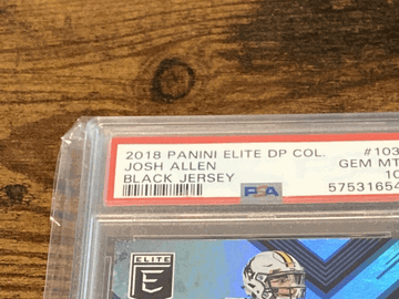 Graded 2018 Panini Trading Card Josh Allen #103 Black Rookie PSA 10 Buffalo Bills