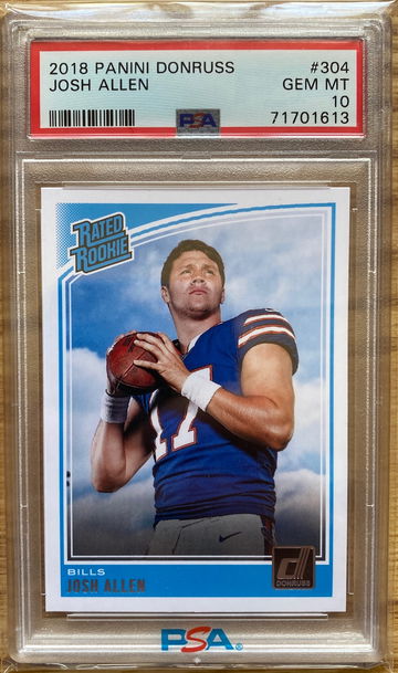 2018 Donruss Josh Allen Rated Rookie PSA 10