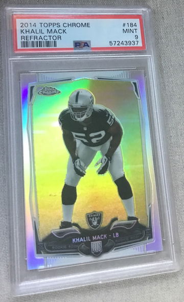 Khalil Mack-2014 Topps Chrome RC Refractor-PSA 9