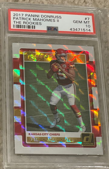 2017 Patrick Mahomes The Rookies Rookie Holo PSA 10