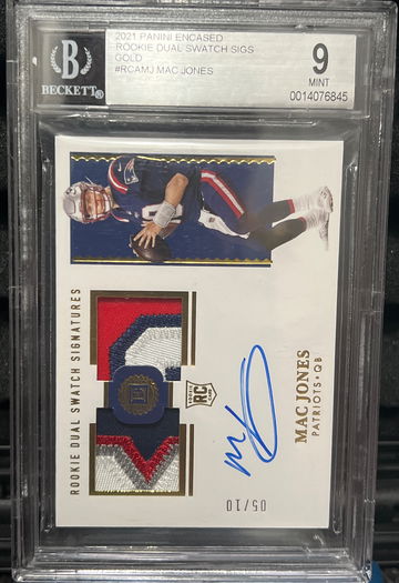 Mac Jones Gold auto BGS 9