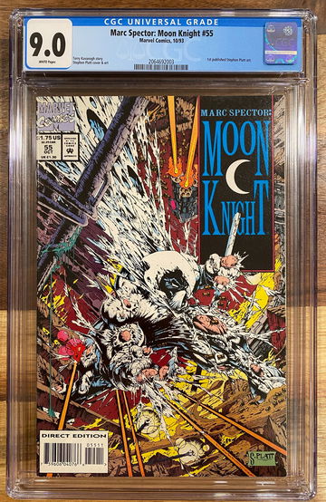 Moon Knight #55 CGC 9.0 1st Stephen Platt art