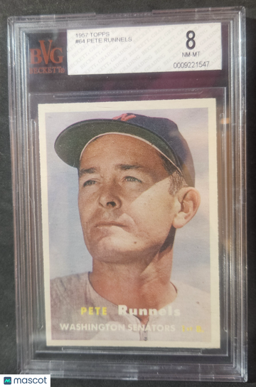 1957 Topps Pete Runnels #64 BVG 8