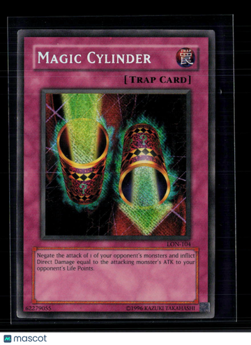 2003 Konami Labyrinth of Nightmare Magic Cylinder Secret Rare Trap Card